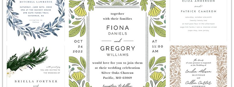 The Best 8 Wedding Invitations: Know Their Characteristics